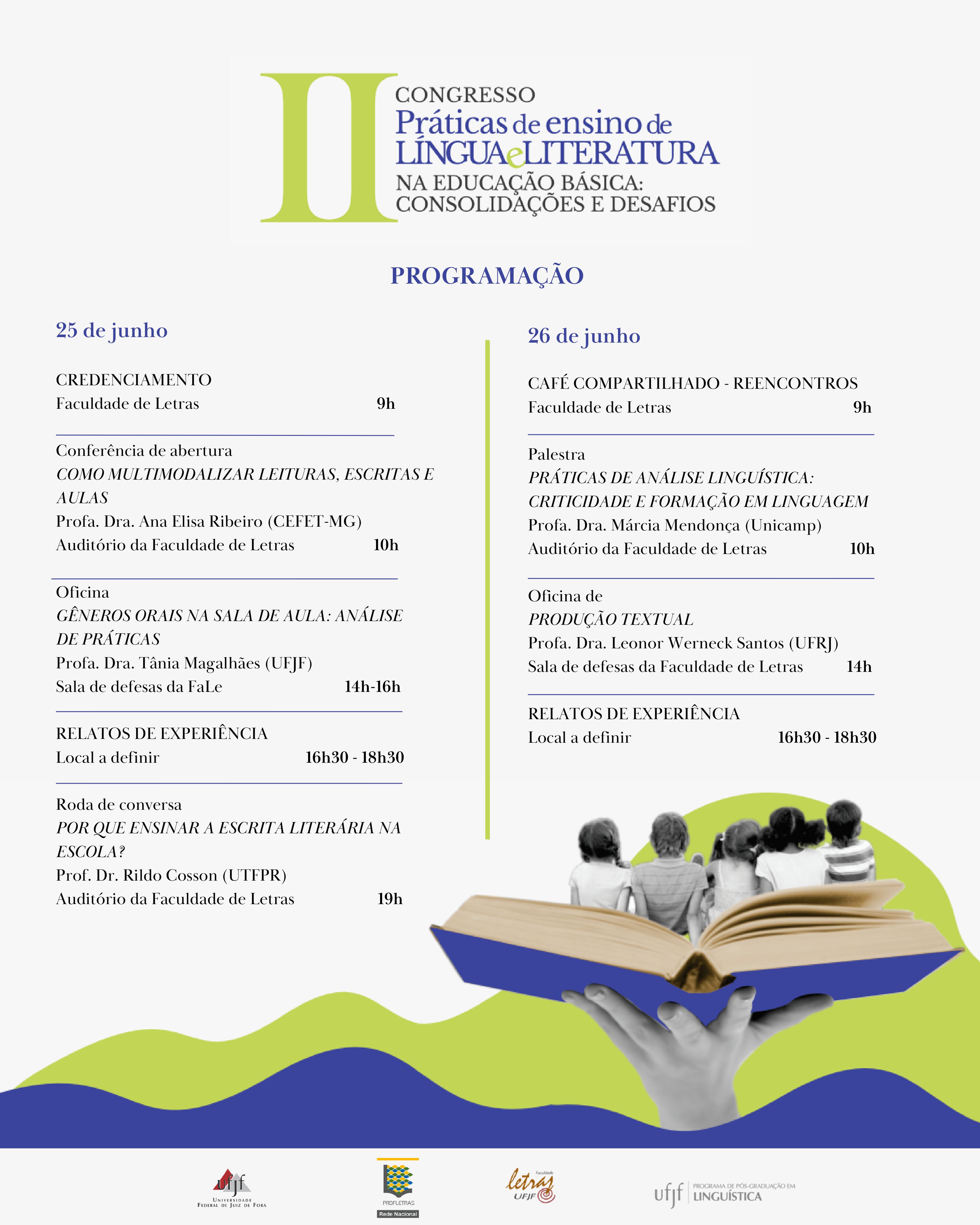 UFJF realiza congresso sobre ensino de Língua Portuguesa e Literatura