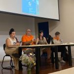 Mesa Redonda "Criação literária: novos formatos e experiências" - Prof.ª Dra. Prisca Agustoni Pereira (UFJF), Prof.ª Dra. Charlene Miotti (UFJF) e Prof. Dr. Alexandre Faria (UFJF)