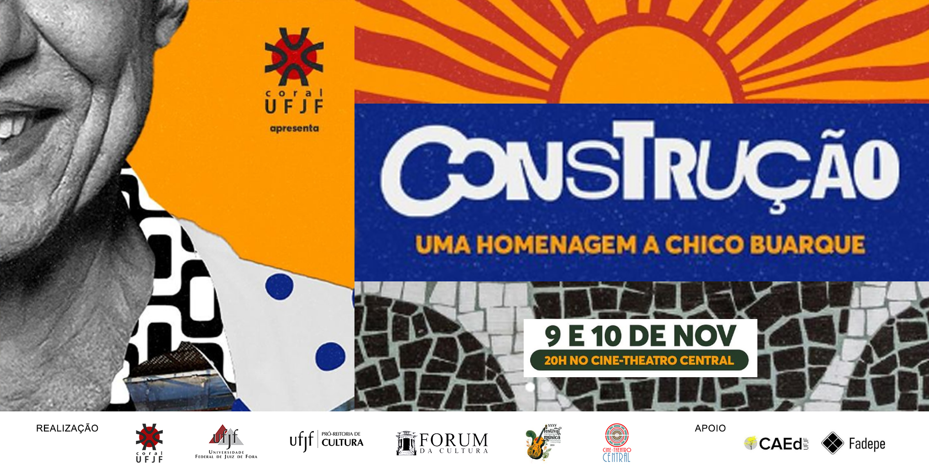 “Construção”: Coral da UFJF apresenta espetáculo que homenageia Chico Buarque de Hollanda e seus 60 anos de carreira