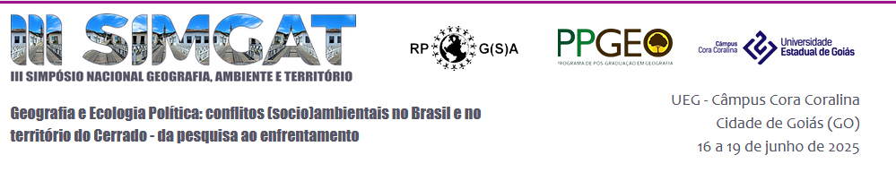 III Simpósio Nacional Geografia, Ambiente e Território