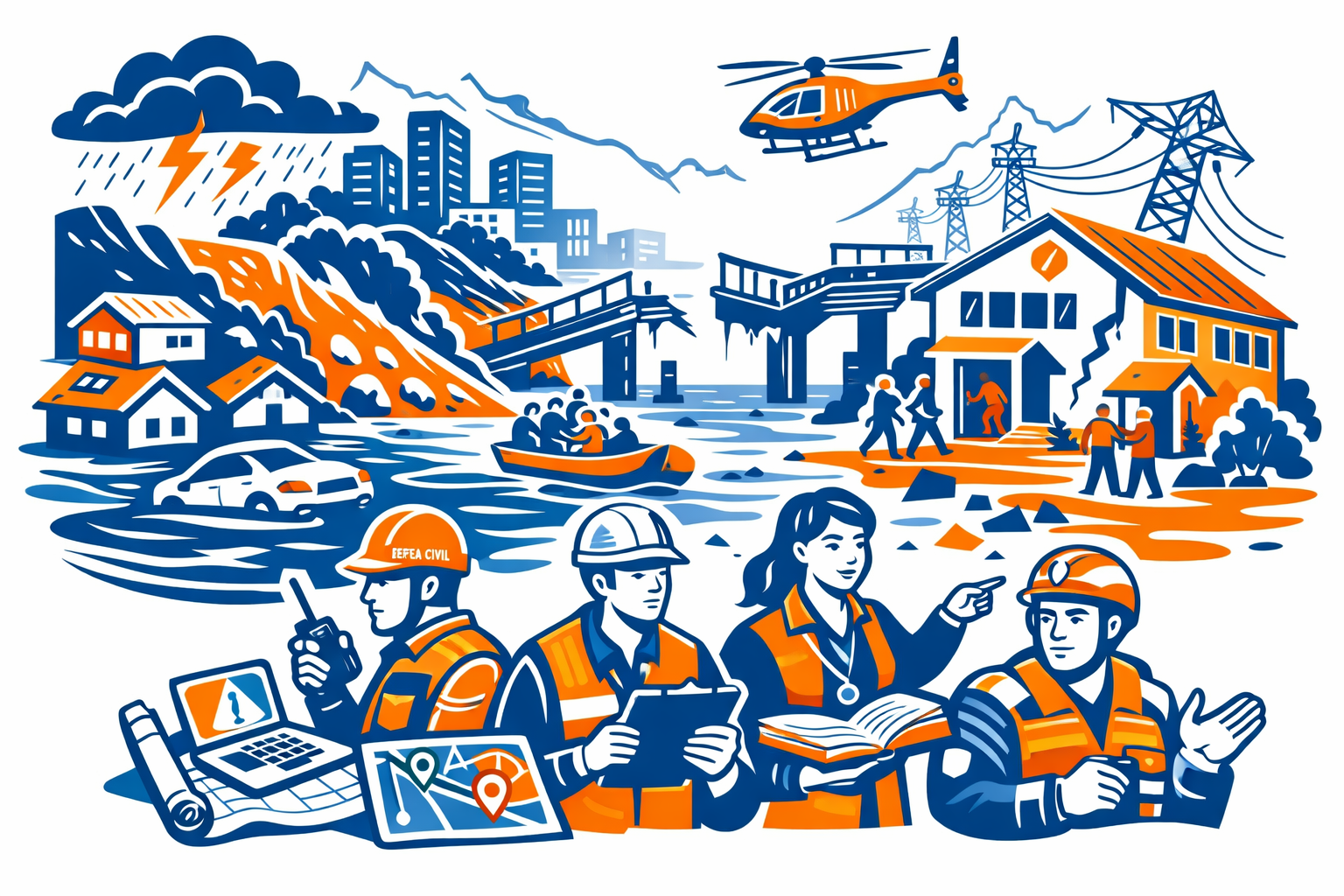 Quando a água sobe, o solo cede e o sistema falha