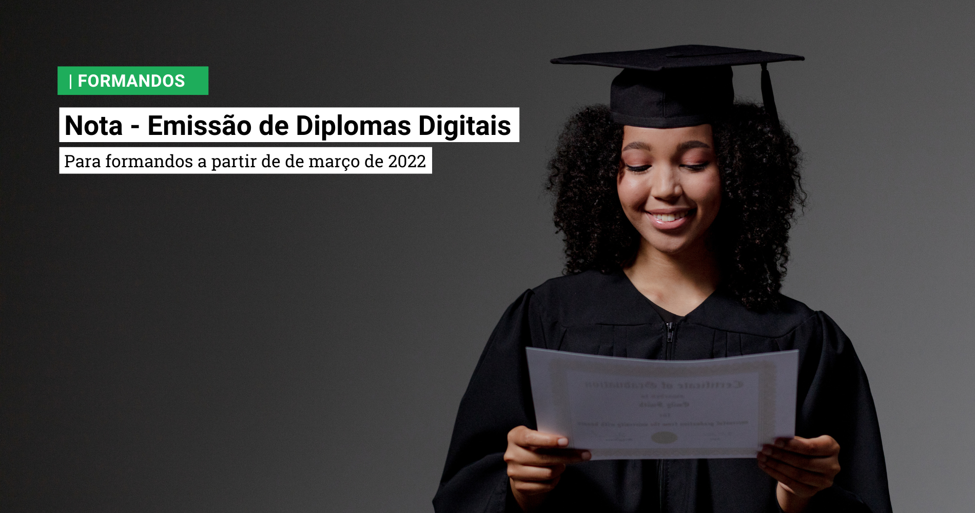 NOTA – Emissão de Diplomas Digitais