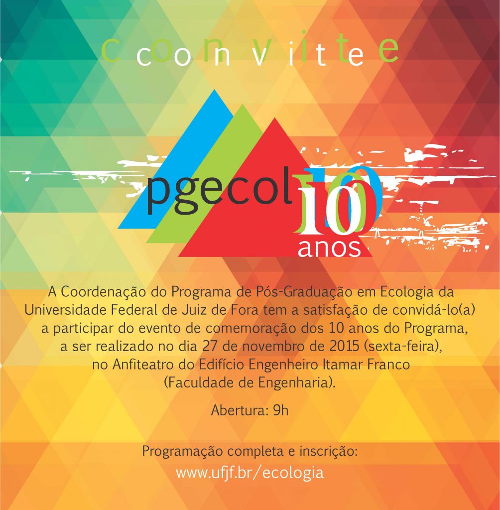 Convite 10 anos PGECOL