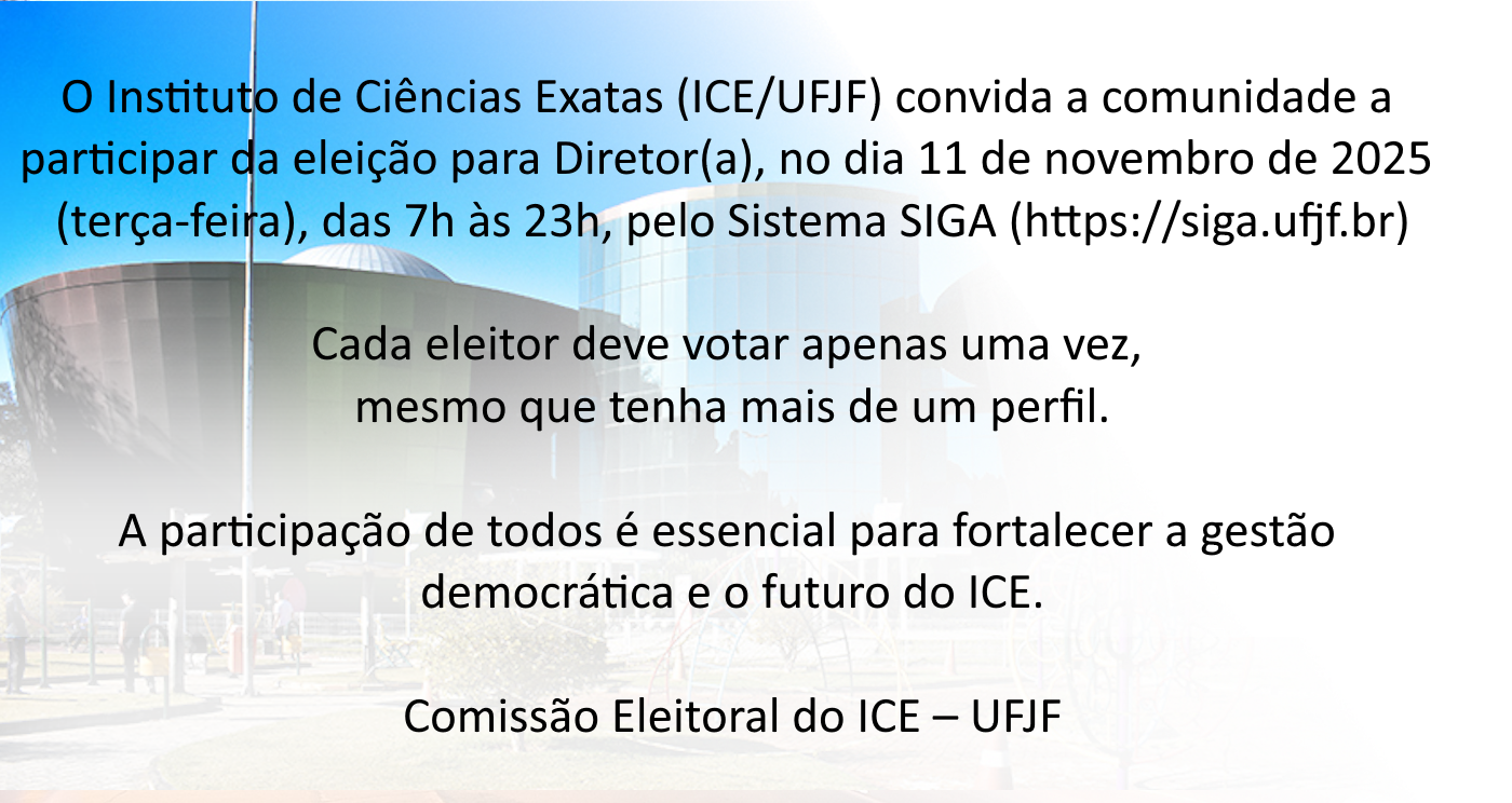 Convite para participar da Eleição de Diretor(a) do IC