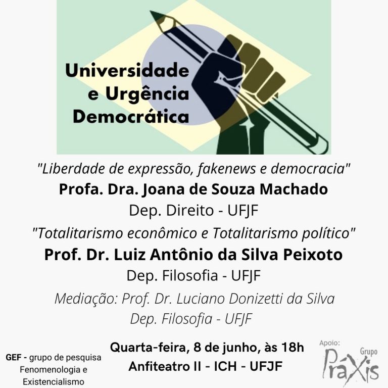 Grupo De Pesquisa Do Curso De Filosofia Promove Evento Universidade E Urgência Democrática