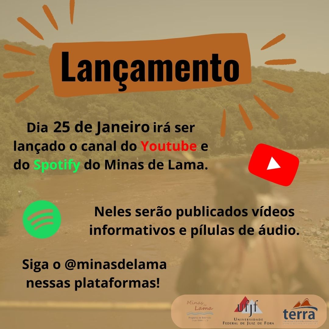 Projeto de Extensão “Minas de Lama” lança podcast e canal no Youtube