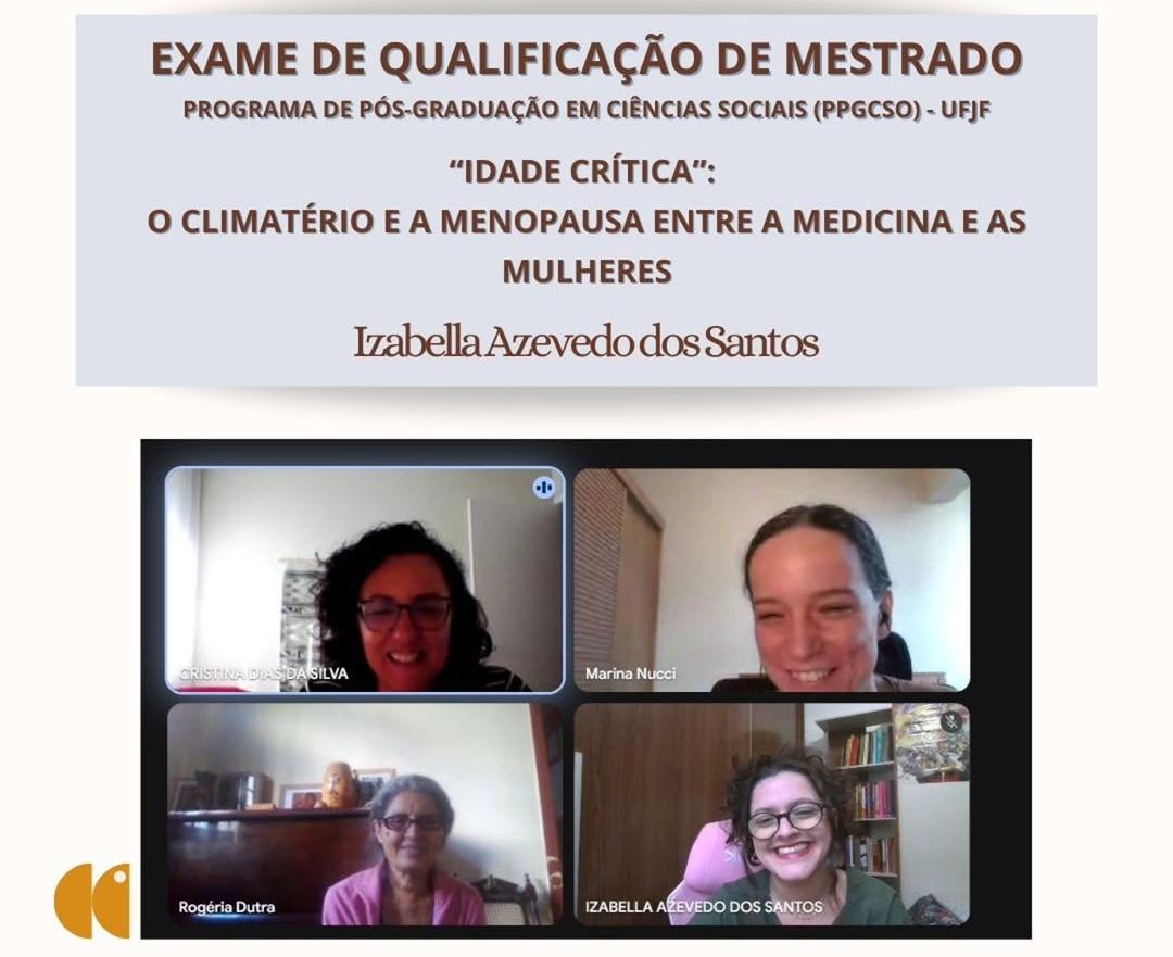 Exame de Qualificação de Mestrado de Izabella Azevedo dos Santos