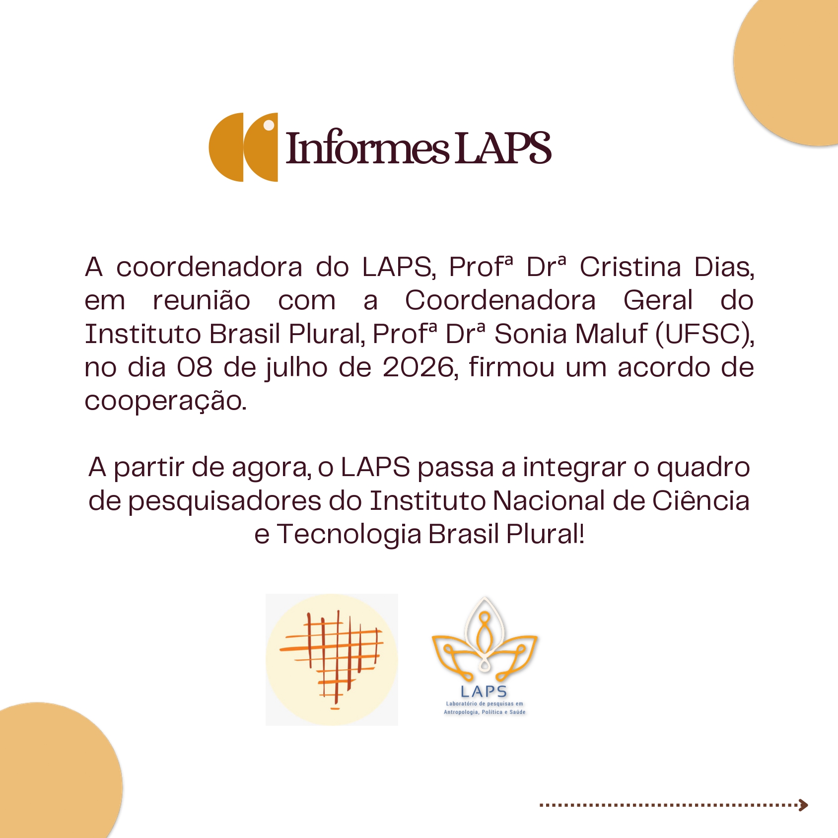 Integração do LAPS ao Instituto Nacional de Ciência e Tecnologia Brasil Plural!