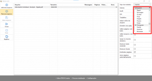 PDF24 Creator: Tarjar PDF, OCR PDF, selecionar idioma (em vermelho, clique para ampliar)