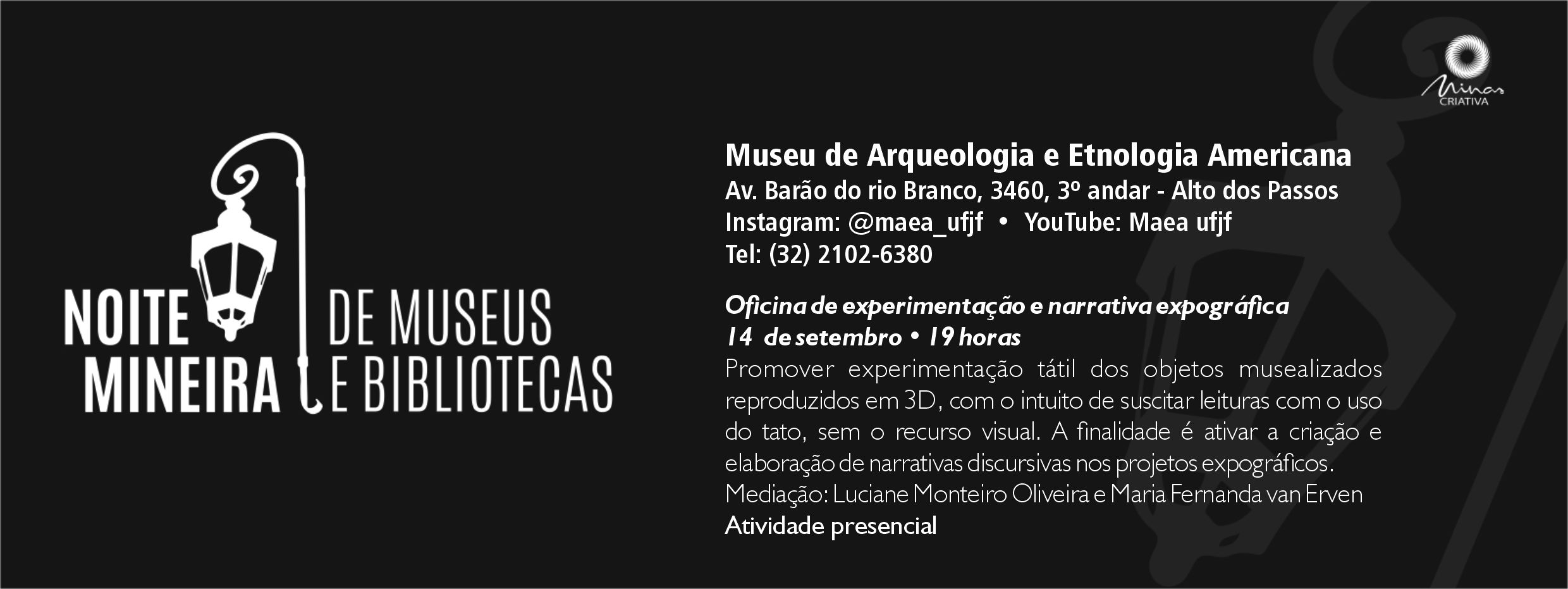 NOITES MINEIRAS DE MUSEUS E BIBLIOTECAS 2023
