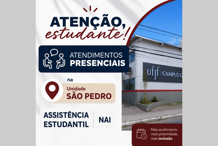 Atendimentos presenciais na Unidade São Pedro