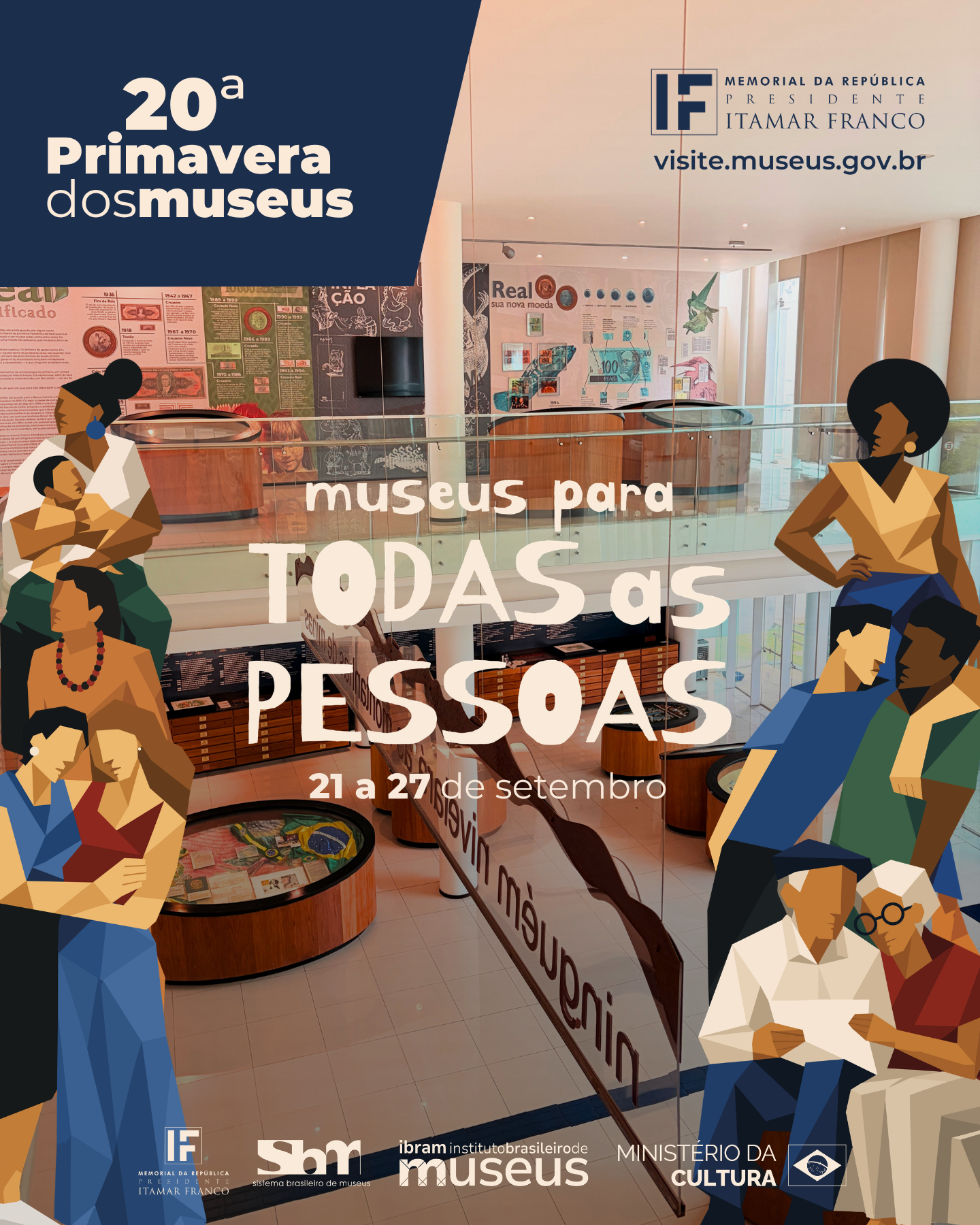 Memorial Itamar Franco participa da 20ª Primavera dos Museus com oficinas, feira de artes e sarau