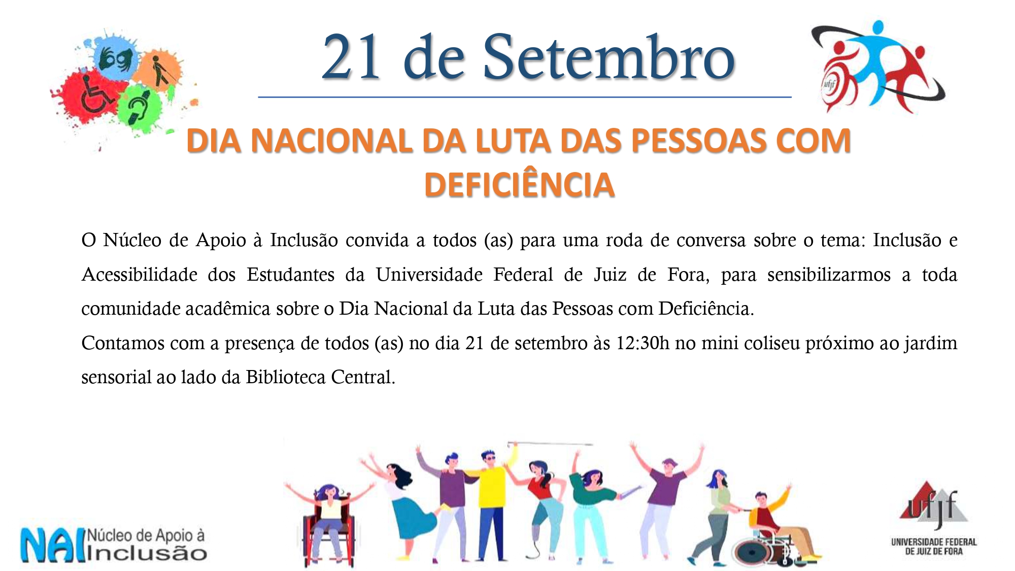 21 de Setembro – Dia Nacional da Luta das Pessoas com Deficiência
