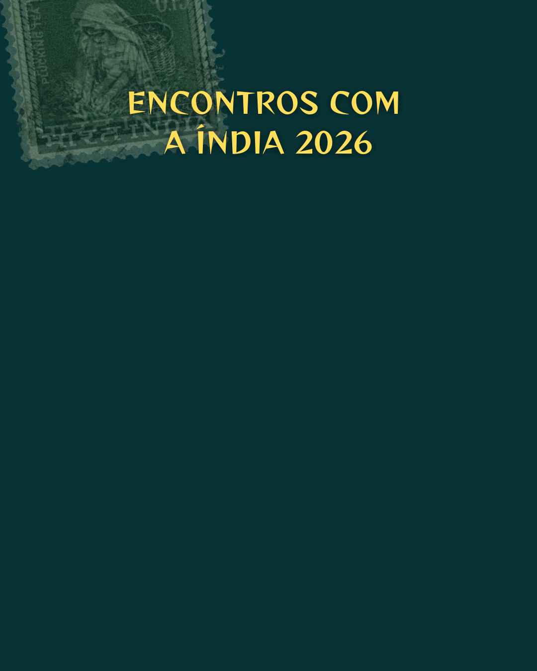 Programação do Ciclo de Palestras “Encontros com a Índia” (2026)