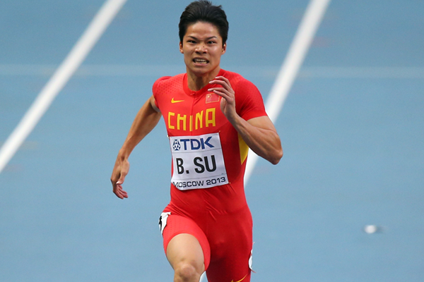 Atleta do ano de 2015, na China, Su Bingtian treinará na UFJF (Foto: IAAF)