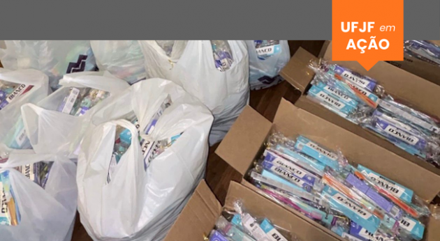 Estudantes de Odontologia distribuem mais de 600 kits de higiene bucal