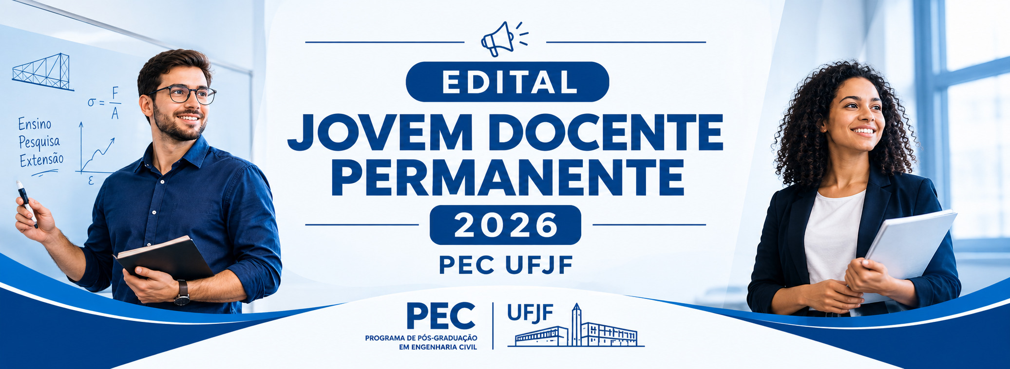 EDITAL DE SELEÇÃO –  JOVEM DOCENTE PERMANENTE – 2026 – PEC UFJF