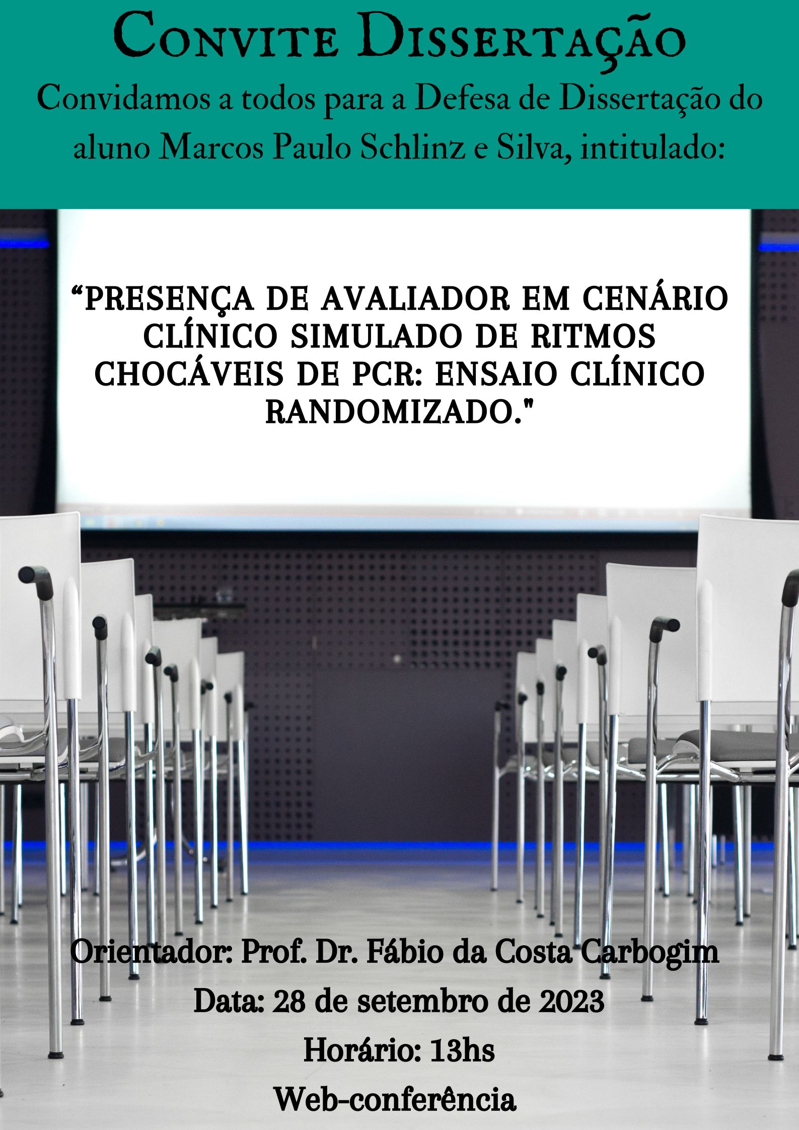 Defesa de Dissertação – Marcos Paulo Schilinz e Silva – 28/09/2023