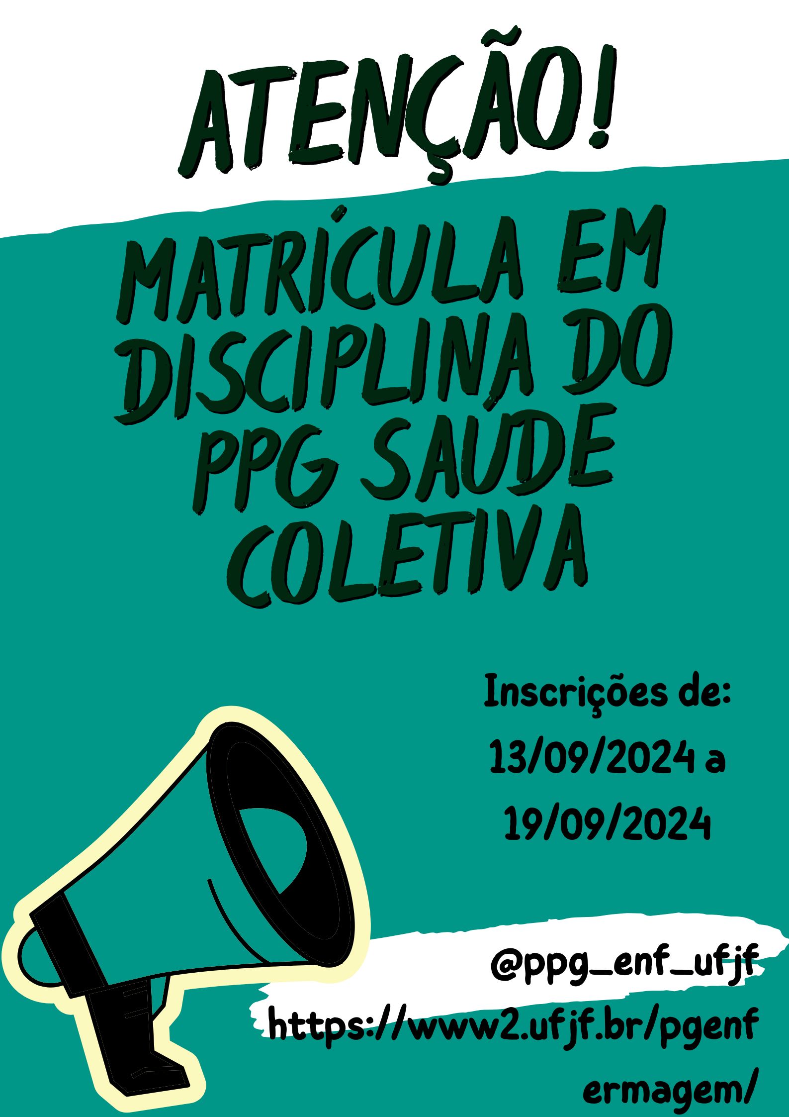 Matrículas em Disciplinas do Programa de Pós Graduação em Saúde Coletiva