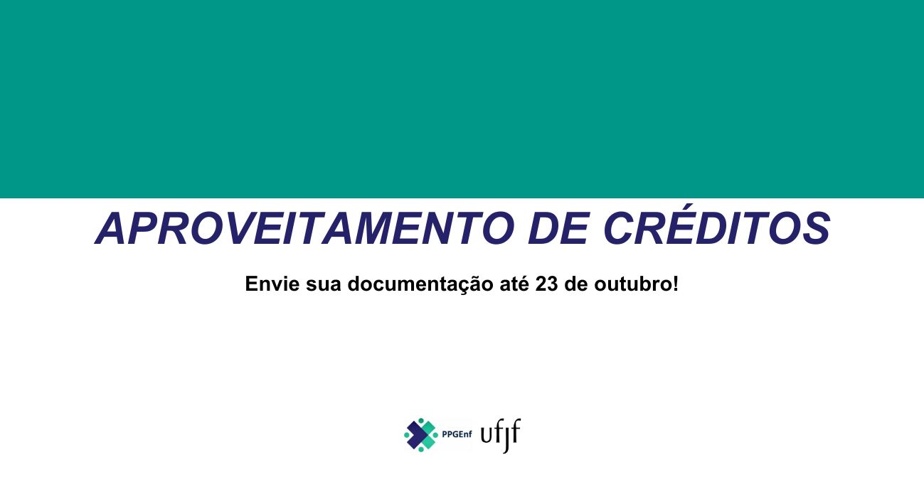 Solicitação de aproveitamento de créditos