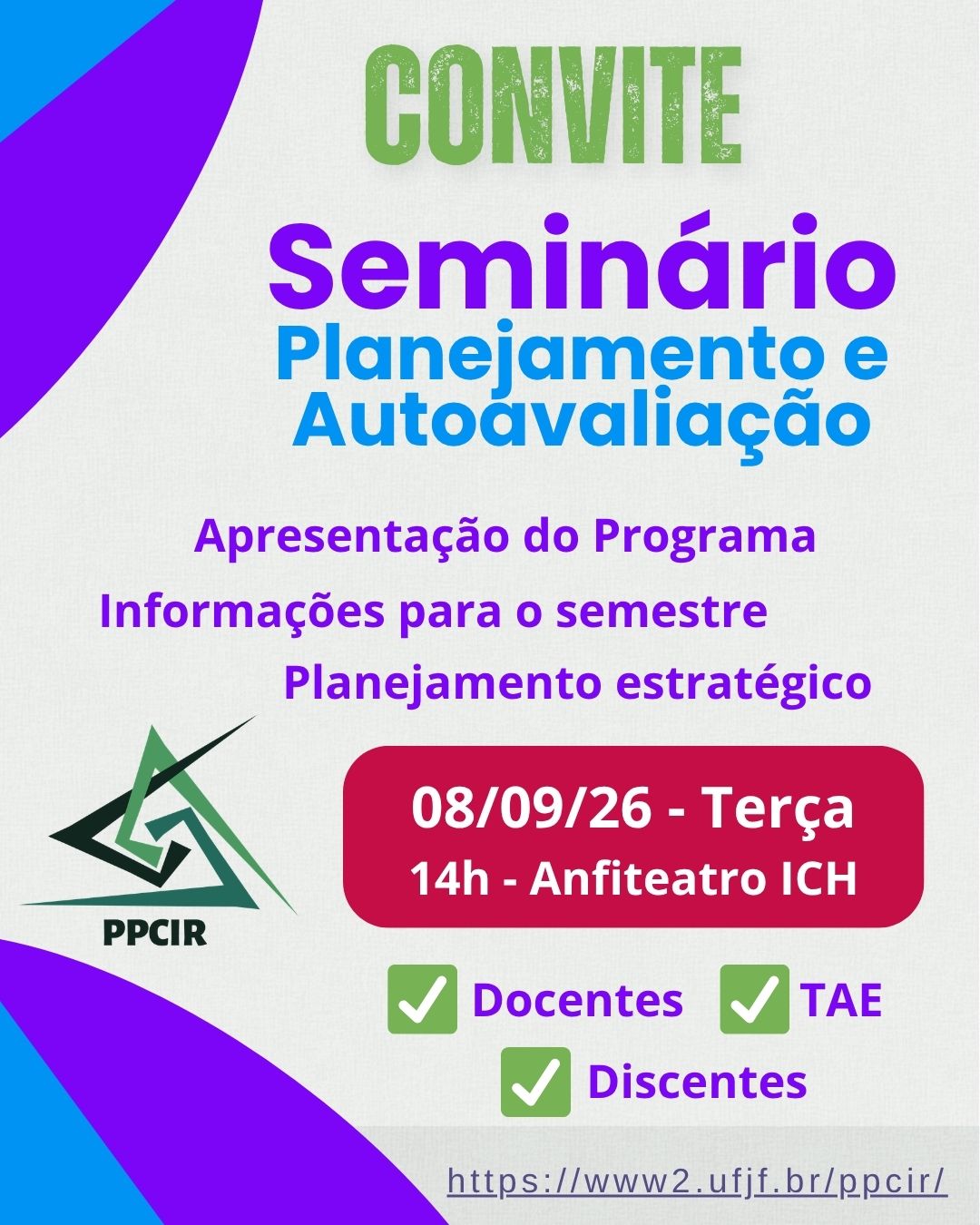 Seminário de Planejamento e Autoavaliação do PPCIR