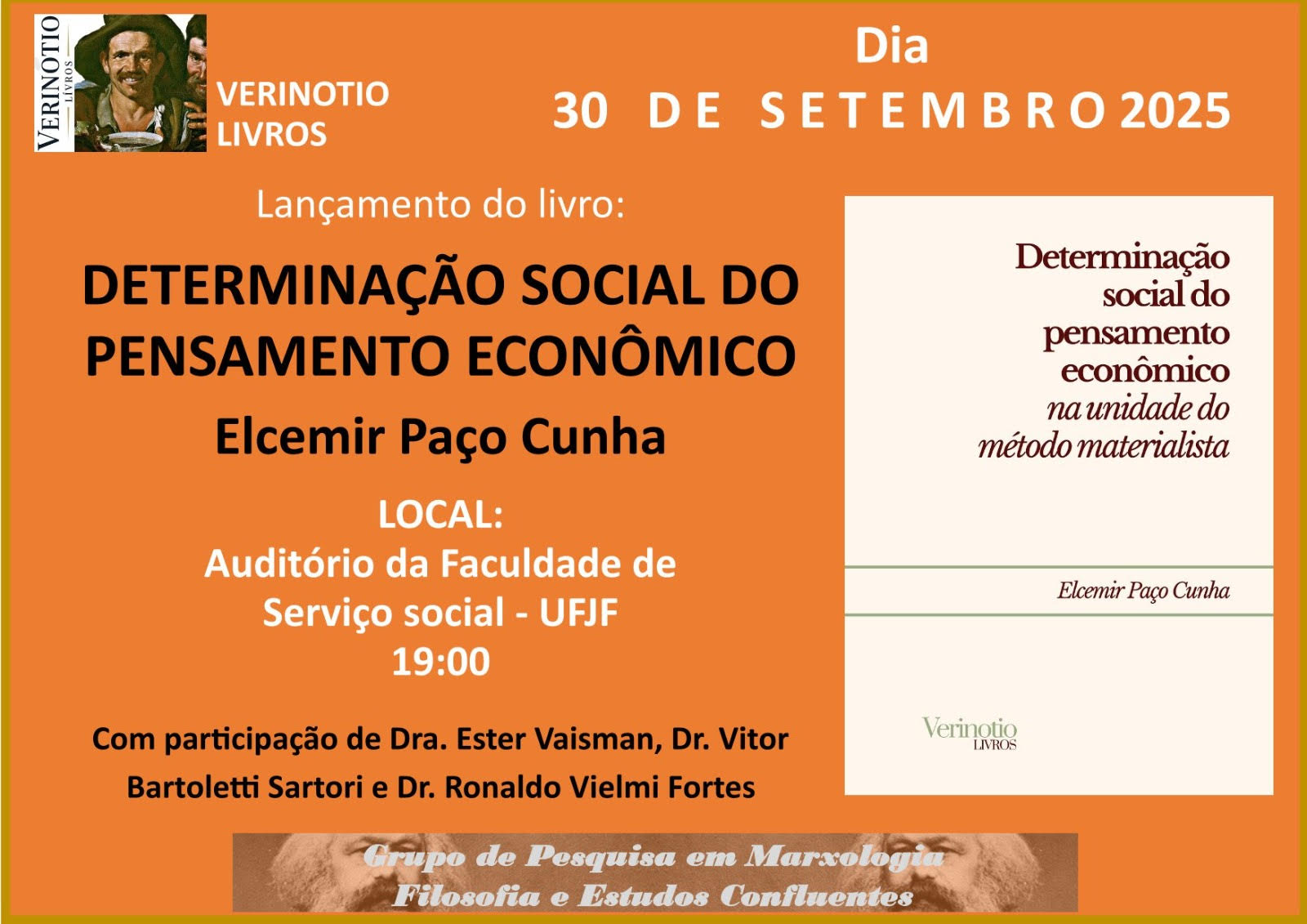 LANÇAMENTO DE LIVRO – Prof. Elcemir Paço Cunha