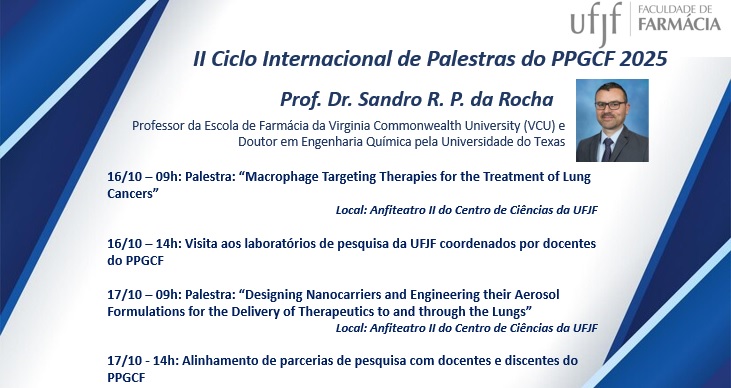 PPGCF realiza II Ciclo Internacional de Palestras em outubro