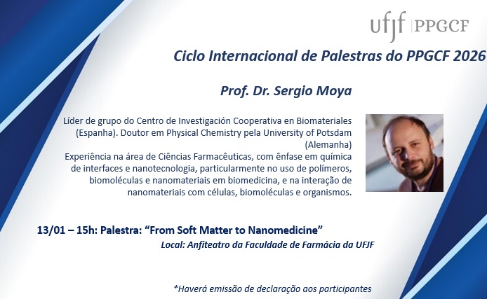 Ciclo Internacional de Palestras 2026 (13/01, às 15h)