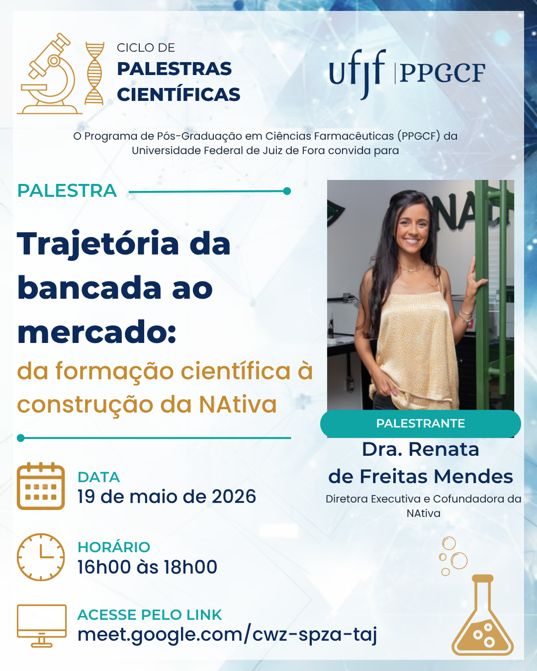 Cronograma de palestras – disciplinas Seminários I e II