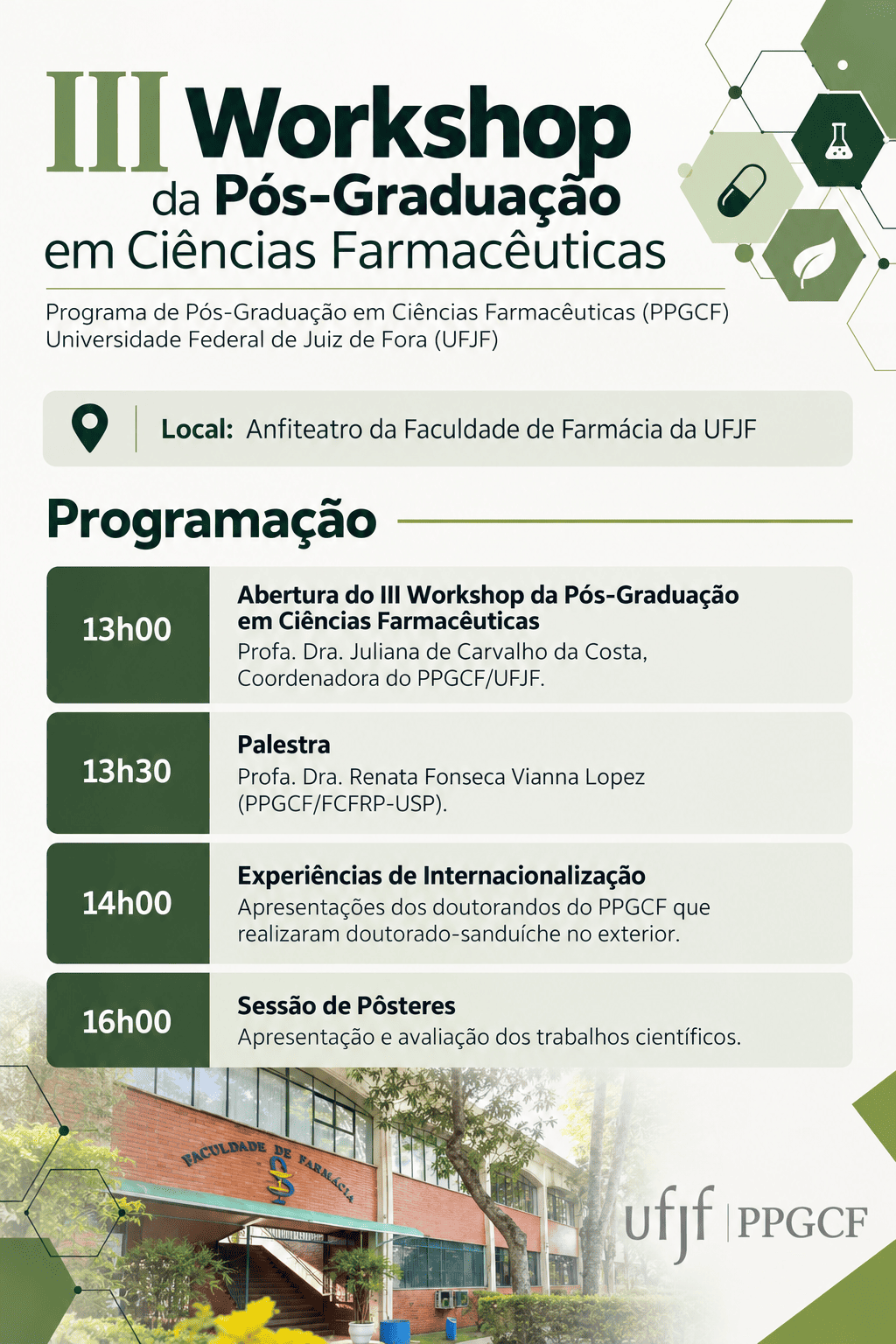 III Workshop da Pós-Graduação em Ciências Farmacêuticas