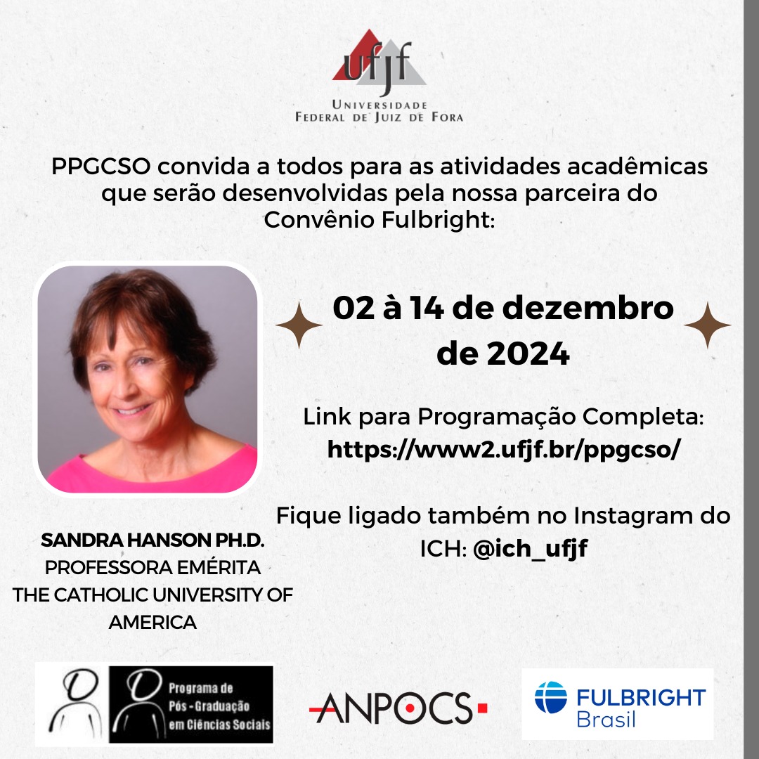 Professora Drª. Sandra Hanson: Sociologia, Gênero, Educação e Métodos Quantitativos de pesquisa