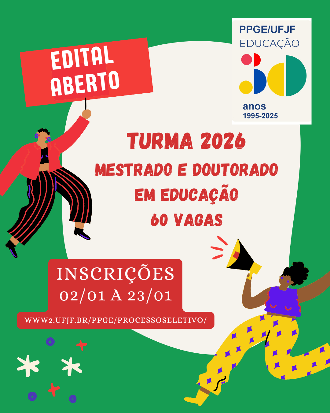 Edital aberto – Turma 2026 – Mestrado e Doutorado