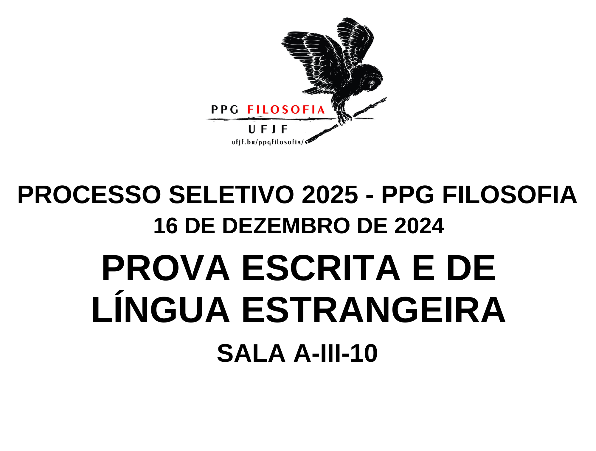 Processo seletivo 2025 – Local de Prova