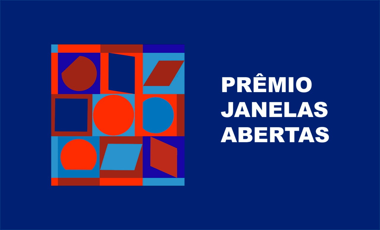 Arte de divulgação do Prêmio Janelas Abertas.