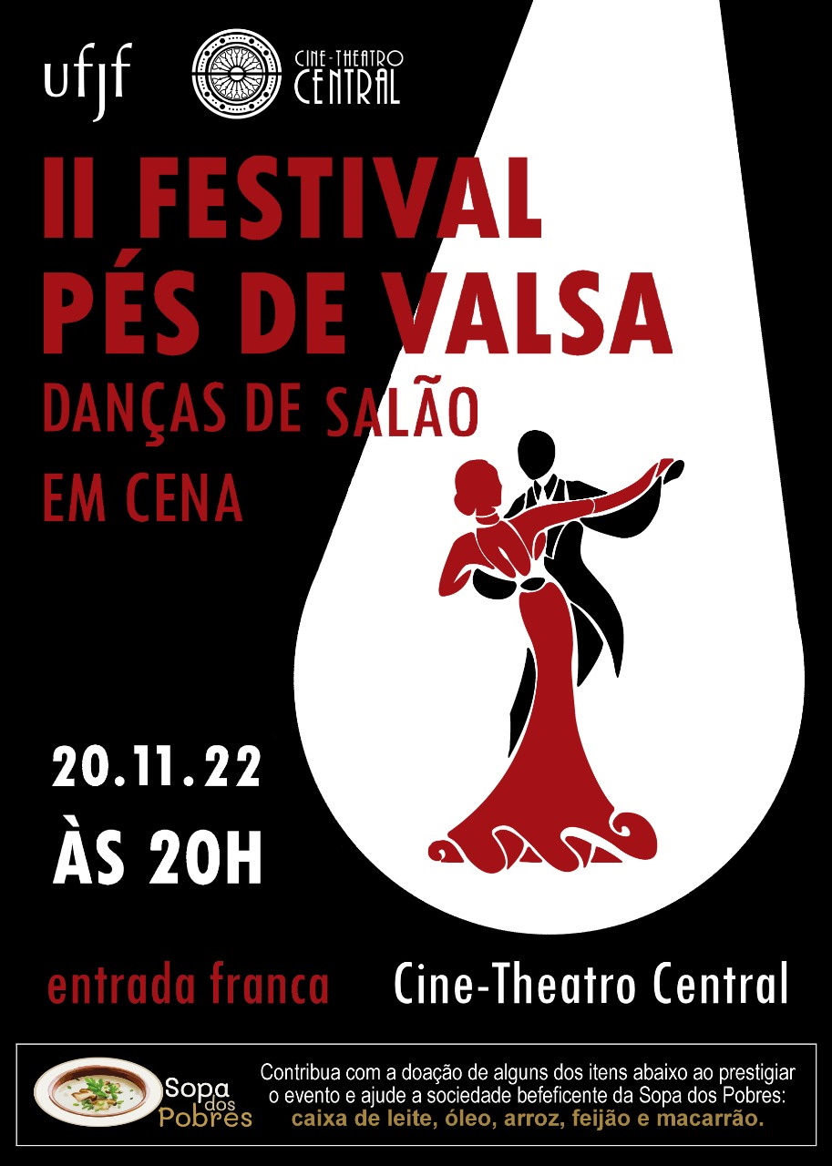 Convite para o evento “Festival Pés de Valsa: danças de salão em cena”