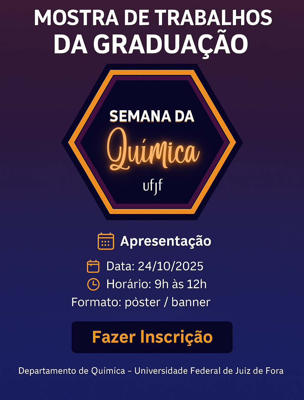 Mostra de Trabalhos da Graduação – Semana da Química 2025
