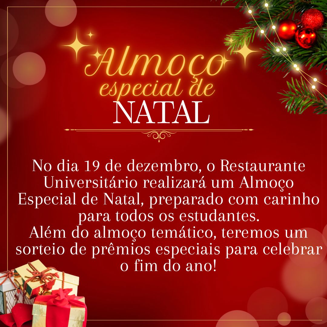 Almoço especial de NATAL!!!