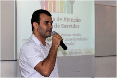 Foto de participação no evento da I Semana de Atenção à Saúde.