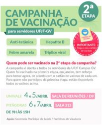 Banner de divulgação da 2ª etapa da Campanha de Vacinação de 2016.