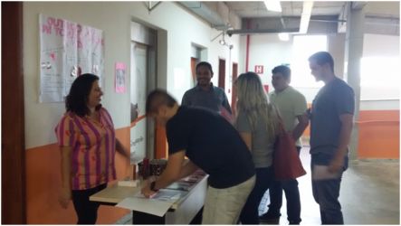 Foto do evento de Outubro Rosa em 2016.