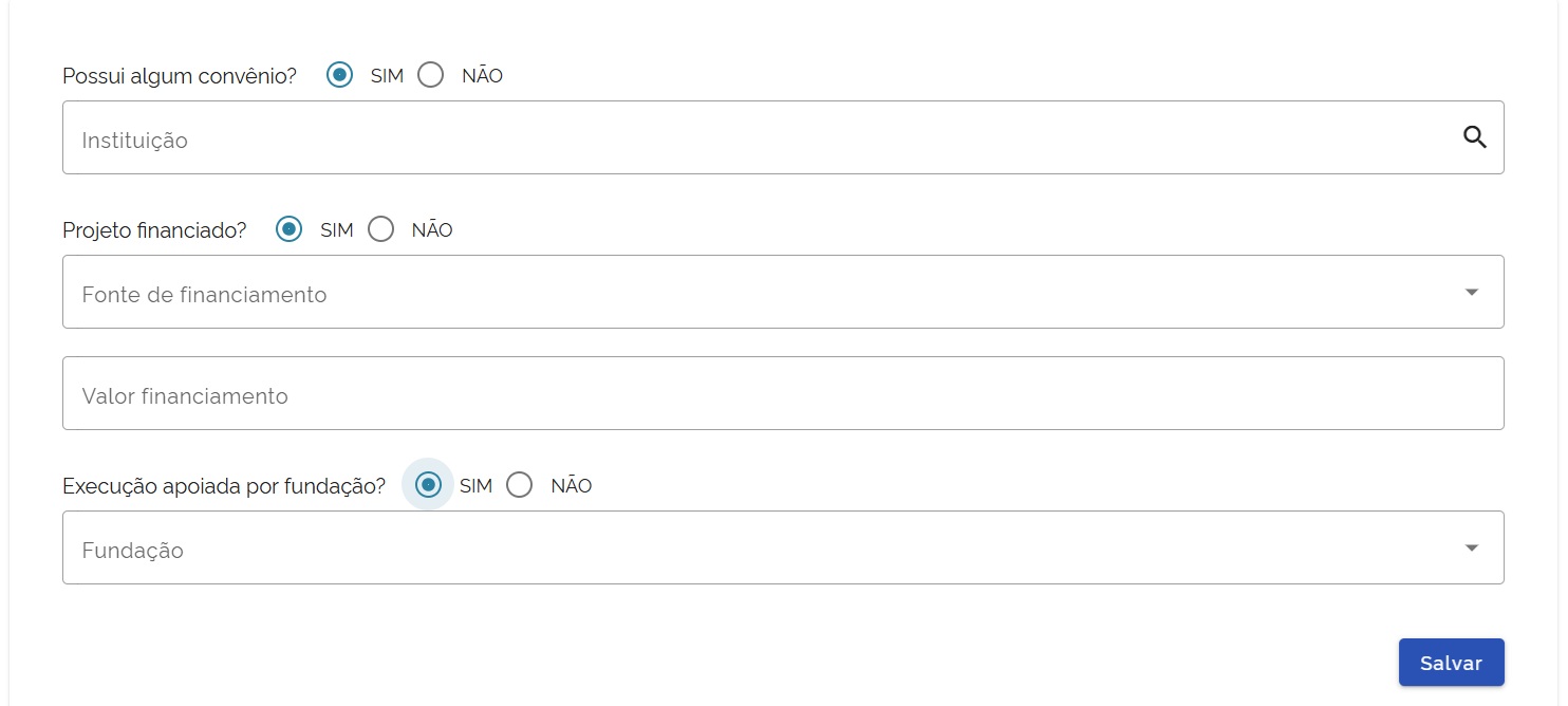 Registro de financiamento