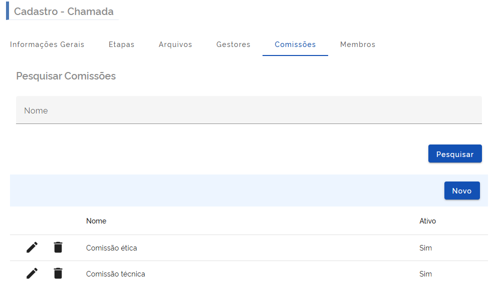 Comissão avaliadora