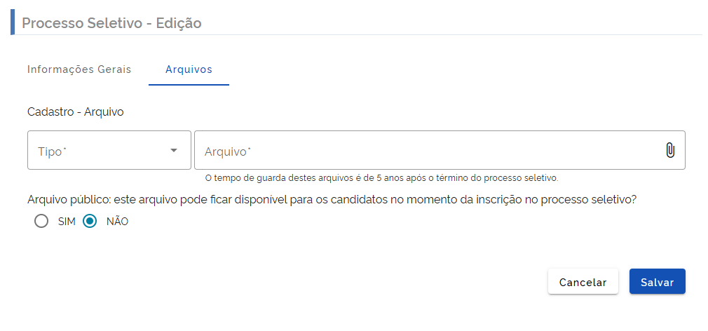 Inclusão de arquivos