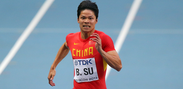 Su Bingtian was named athlete of the year in 2015, in China, and will arrive at UFJF on July 31st (Photo: IAAF)