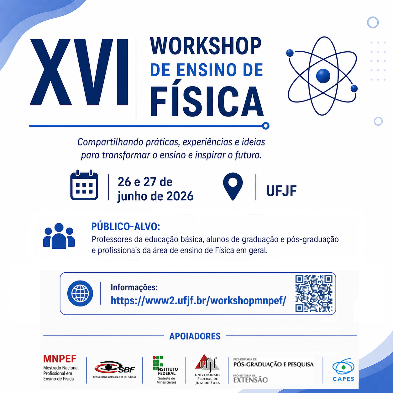 XVI Workshop de Ensino de Física